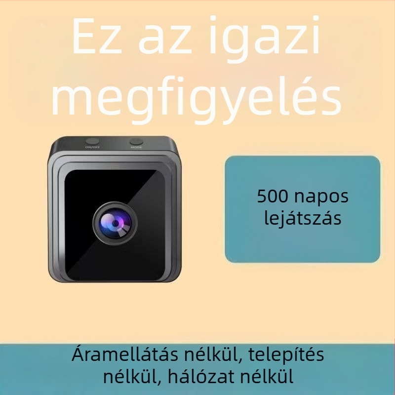 CMOS vezeték nélküli biztonsági kamera beltéri és kültéri használatra, Android és iOS kompatibilis