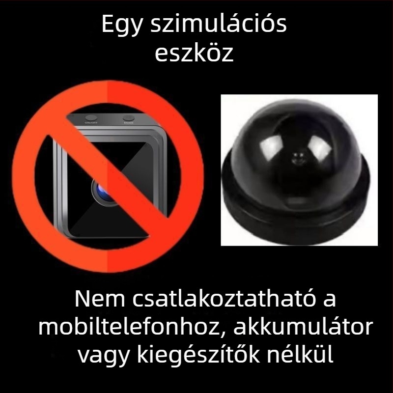 CMOS vezeték nélküli biztonsági kamera beltéri és kültéri használatra, Android és iOS kompatibilis