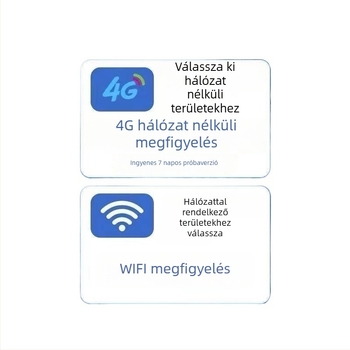 Napelemes 4G megfigyelő kamera, 1080P felbontás, valós idejű interkom, infravörös éjjellátás IR világítással 8 millió pixellel
