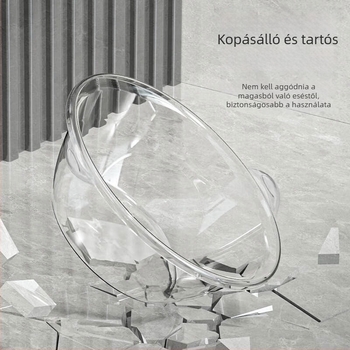 Balance Chaohui átlátszó dupla fogantyúval rendelkező mosóedény — műanyag edény ruhák, zöldségek és gyümölcsök mosására, láb- és arcápolás (400 g)