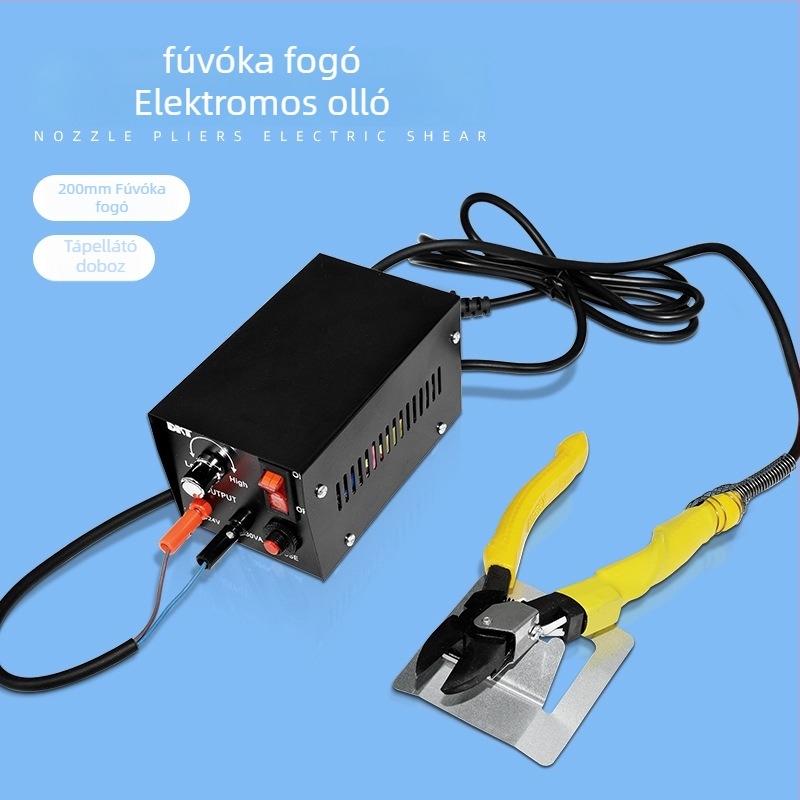 Elektromos melegítő műanyag fogó akril-nylon markolattal – 220–240V dugaszolható tápellátás