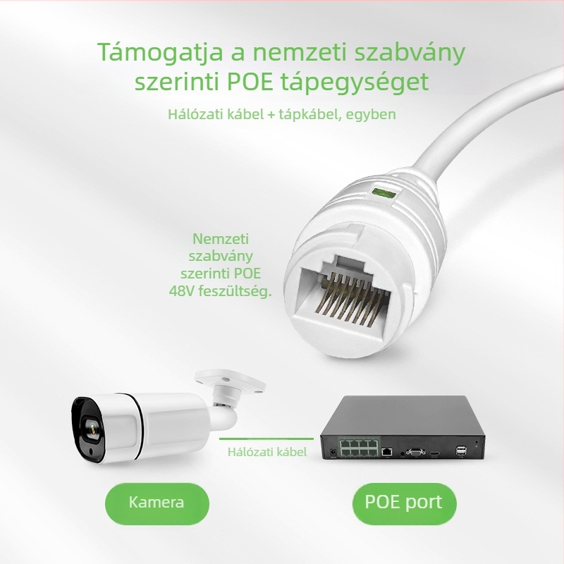 Kangxinwei IPC Hálózati Kamera alumínium testtel, kettős világítású infravörös, éjszakai látás, súly 0.8