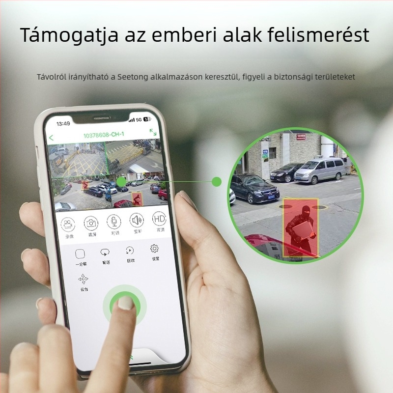 Kangxinwei IPC Hálózati Kamera alumínium testtel, kettős világítású infravörös, éjszakai látás, súly 0.8