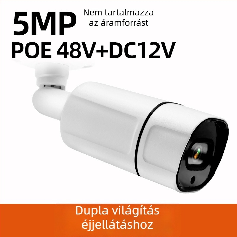 Kangxinwei IPC Hálózati Kamera alumínium testtel, kettős világítású infravörös, éjszakai látás, súly 0.8