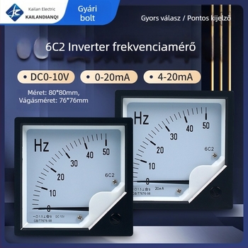 CHKL 6L2 Frekvenciamérő: 0-50 Hz, DC 10 V bemenet, 4-20 mA áram- és feszültségmérés