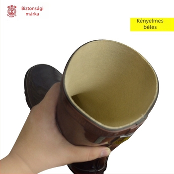 Szigetelt gumicsizmák elektromoszerelőknek, Safety Card márka, középmagas felső rész