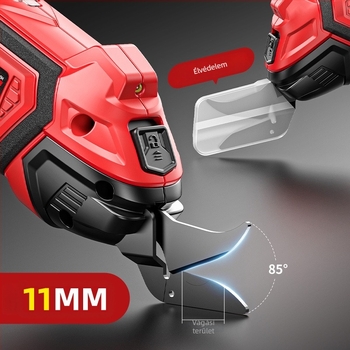 Airuidun Hordozható újratölthető elektromos olló, textilek és bőr ruházathoz, 5V Li-ion akkumulátor, kompakt, többszörös funkciójú