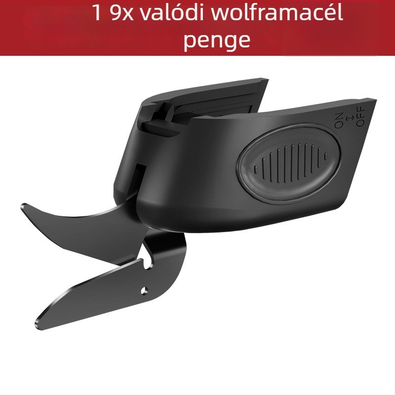 Airuidun Hordozható újratölthető elektromos olló, textilek és bőr ruházathoz, 5V Li-ion akkumulátor, kompakt, többszörös funkciójú