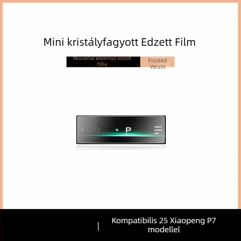Xpeng P7 központi kijelzőjére szánt edzett üveg képernyővédő — egydarabos kialakítás, ujjlenyomat-mentes bevonat