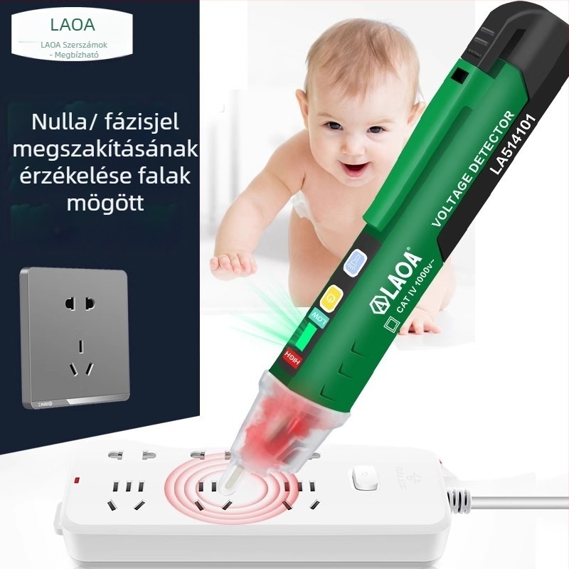Nem érintéses feszültségmérő 90-1000V, LA514101, Old a márka, professzionális felhasználásra