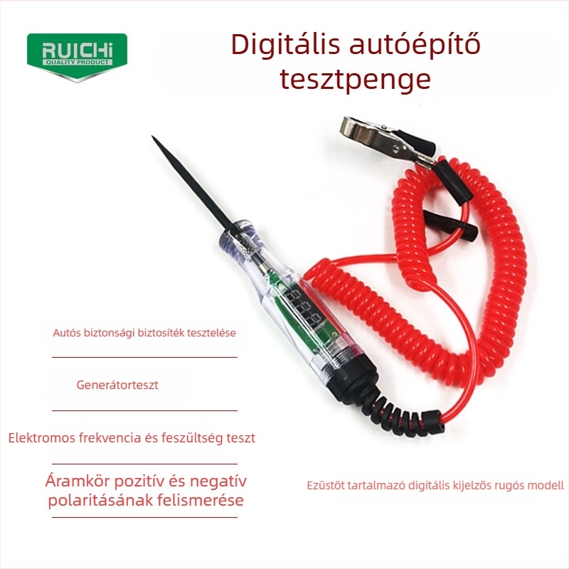 Ruichi autóhálózati áramkör-teszter toll, 3–70V, nem destruktív mérés karbantartáshoz