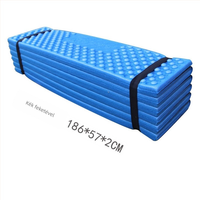 Szabadban használható nedvességálló matrac, 12‑részre összecsukható modell 009, PVC, XPE hab, 350 g