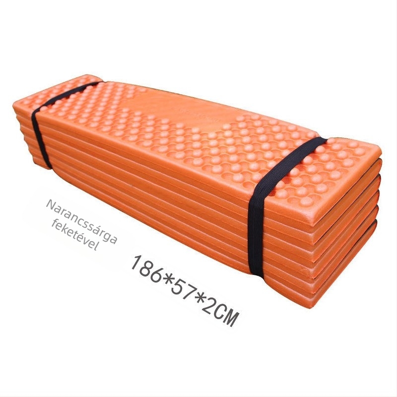 Szabadban használható nedvességálló matrac, 12‑részre összecsukható modell 009, PVC, XPE hab, 350 g