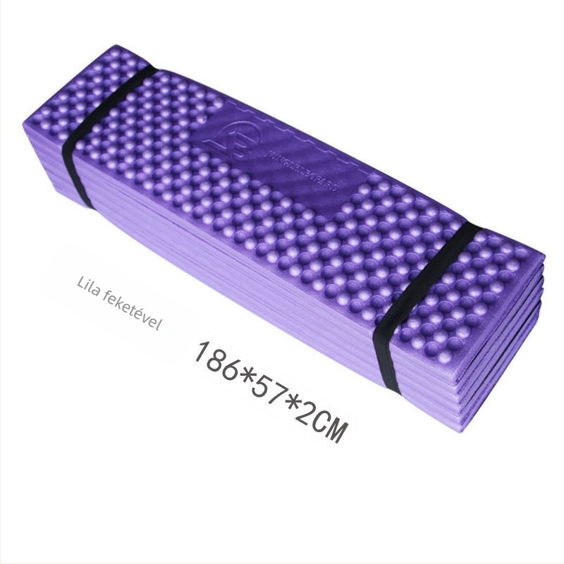 Szabadban használható nedvességálló matrac, 12‑részre összecsukható modell 009, PVC, XPE hab, 350 g