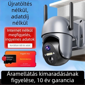 CMOS megfigyelő kamera, 360° lefedettség, valós idejű interkom, távoli be- és kikapcsolás