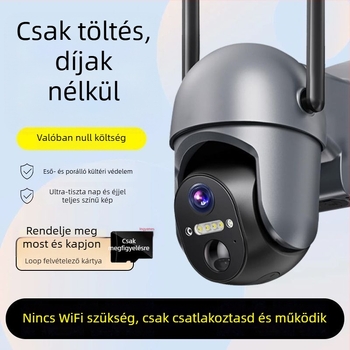 CMOS megfigyelő kamera, 360° lefedettség, valós idejű interkom, távoli be- és kikapcsolás