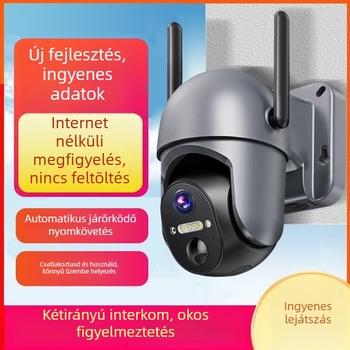 CMOS megfigyelő kamera, 360° lefedettség, valós idejű interkom, távoli be- és kikapcsolás