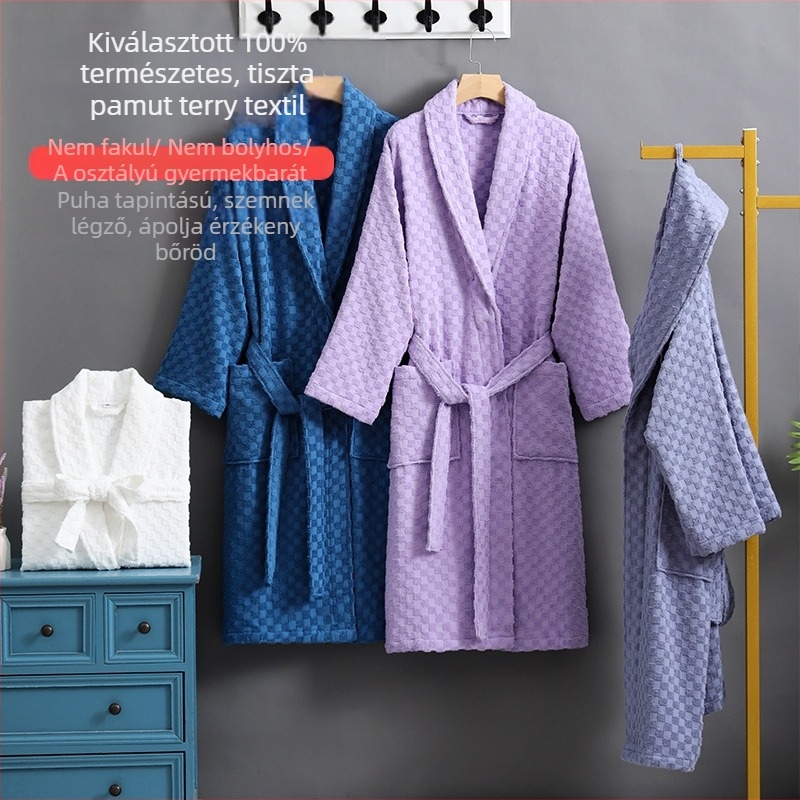 Fürdőköntös, 100% pamut, frottír anyag, 1000 g, uniszex
