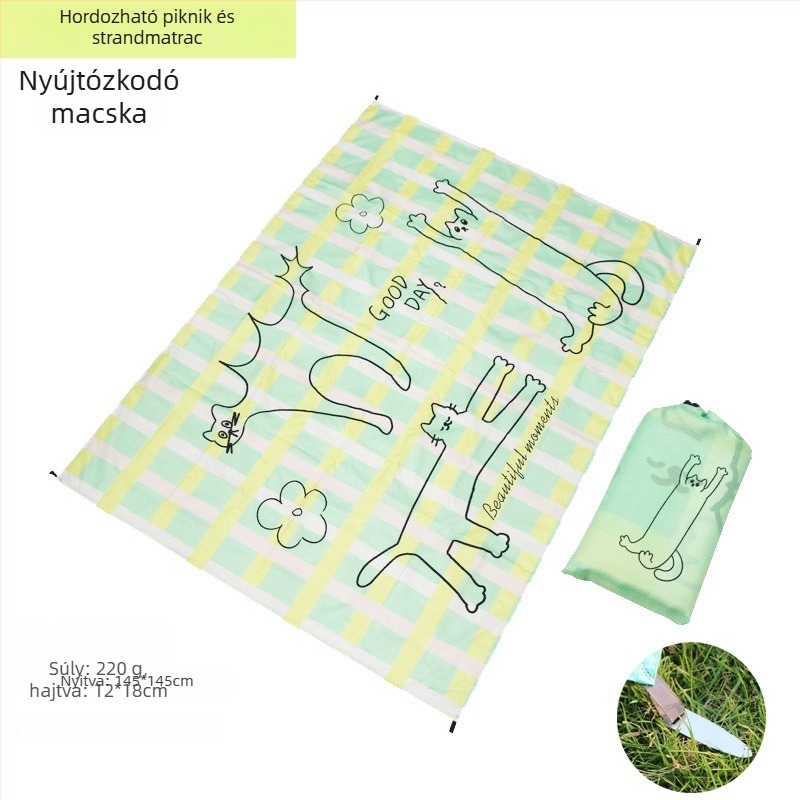 Kültéri kemping matrac – kopásálló Oxford szövet, vízálló, 230 g, 1–6 fő számára
