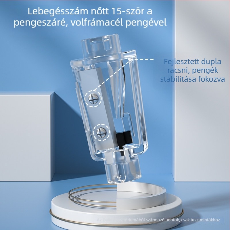 Deli 68659A elektromos ceruzahegyező, állítható vastagsággal, műanyag ház