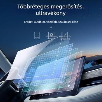 BYD Seagull Központi Konzol és Navigációs Kijelzővédő Üveg – Edzett üveg, Anti-ujjlenyomat, Egyesített védelem, Univerzális illeszkedés, Modellek 23-25