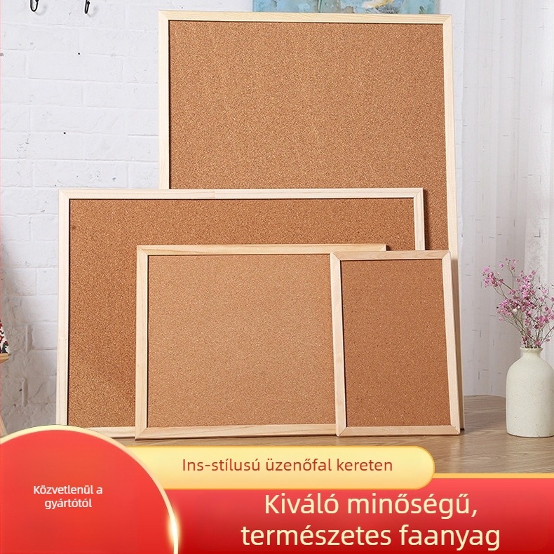 Parafatábla fotófalhoz – egyoldalas, felakasztható üzenetfal, faanyagból, modern, minimalist stílus