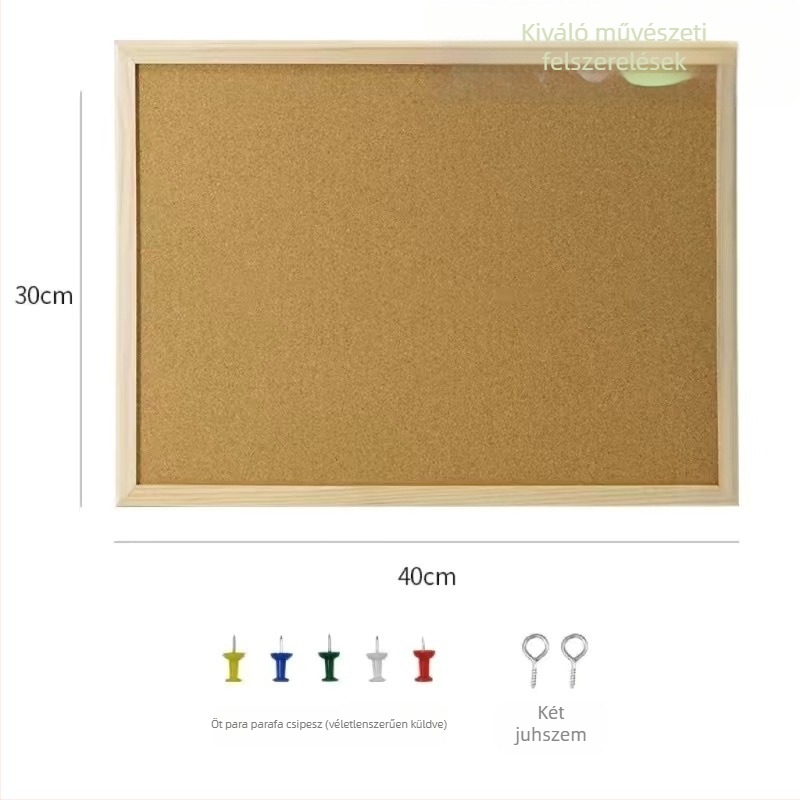 Parafatábla fotófalhoz – egyoldalas, felakasztható üzenetfal, faanyagból, modern, minimalist stílus