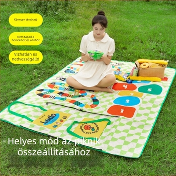 Szabadban három az egyben piknik matrac – Oxford szövet, vízálló és nedvességálló, csúszásmentes felület; 1–2, 2–4 vagy 4–6 személynek