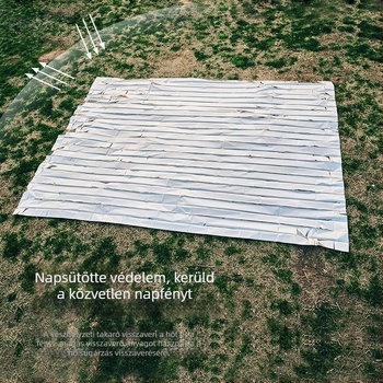Pelliot Piknik Párna és Kültéri Vészhelyzeti Kendő, Hordozható Túlélő Hőszigetelő Párna, Fényvisszaverő Felület, Csúszásmentes