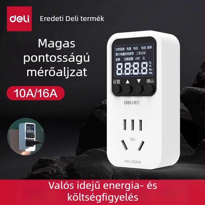 Klímaberendezéshez tartozó teljesítménymérő – energiafogyasztás-monitor, fogyasztás-tesztelő, elektromos mérő, Márka: Effective