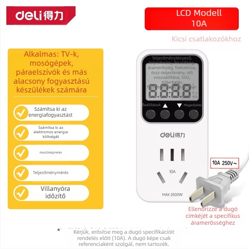 Klímaberendezéshez tartozó teljesítménymérő – energiafogyasztás-monitor, fogyasztás-tesztelő, elektromos mérő, Márka: Effective