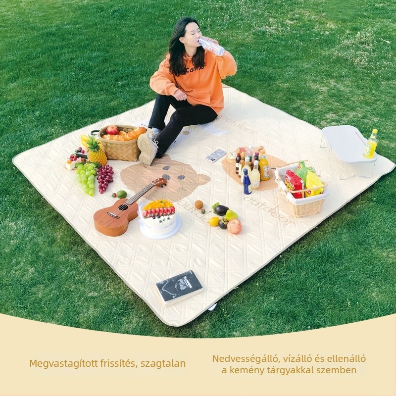 Beifu ultrahangos piknik- és kemping matrac, kültéri vízálló és vastag alumíniumfóliával, hordozható (2×1.5 m, 2×2 m, 2×3 m)