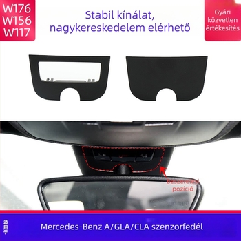 Mercedes-Benz A180, CLA200, GLA260 belső visszapillantó tükör esőérzékelő dekorpanel SOS védőfedél