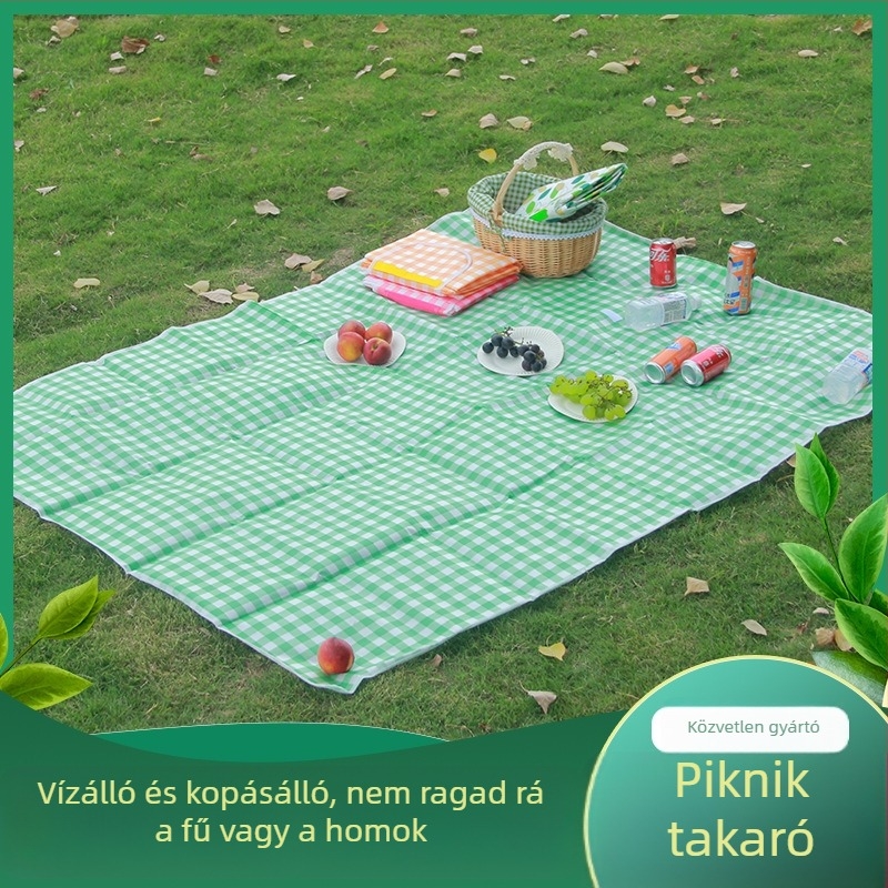 Összecsukható vízálló piknik matrac kempingezéshez és szabadtéri tevékenységekhez, 1,5×2 m vagy 2×2 m, 6–8 személynek