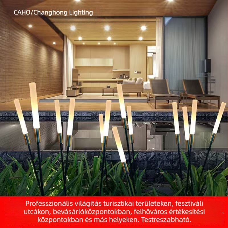 Kültéri LED tájvilágítás – napelemes (IP65; LED; 400 W; 36 V; 6–12 h)