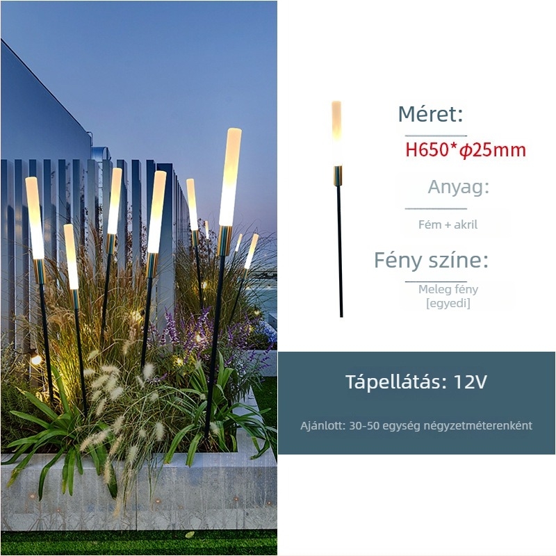 Kültéri LED tájvilágítás – napelemes (IP65; LED; 400 W; 36 V; 6–12 h)