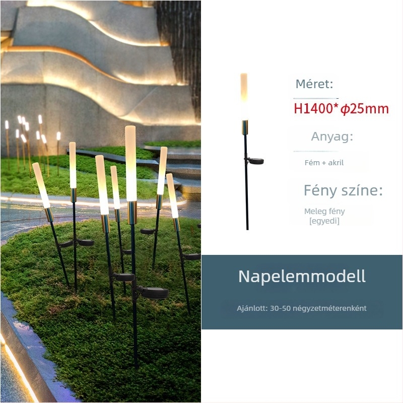 Kültéri LED tájvilágítás – napelemes (IP65; LED; 400 W; 36 V; 6–12 h)