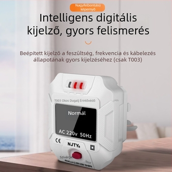 Fázisdetektor és konnektor-tesztelő Kawashu LF-001 (Fázisdetektálás; Konnektor-tesztelés; Polaritás; Szivárgás; Földelés)