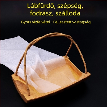 Egyszer használatos lábápoló törölköző – nem szövött anyag, 57×27 cm, közepes vastagság, kiváló nedvszívó
