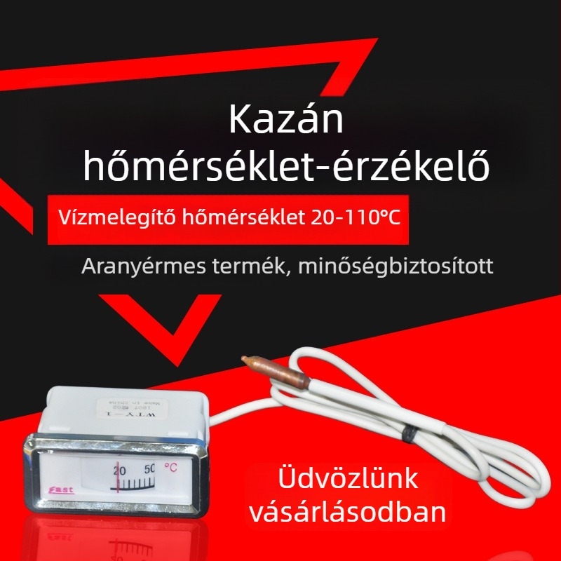 Vízmelegítő hőmérő, univerzális, 20-110°C tartomány