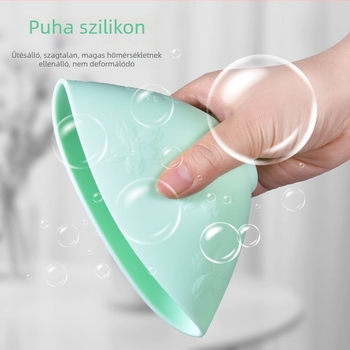 Sakura arcpakolás tál, ecset és kanál — szilikon DIY maszk készlet