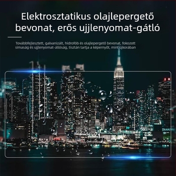 Xiaomi Yu7 központi kijelzőhöz edzett üveg védőfólia — navigációs kijelző, belső autó, egyszemélyes kialakítás, karcálló és ujjlenyomat-mentes