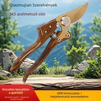 Kertészeti metszoolló vastag ágakhoz, virágmetszéshez és gyümölcsfákhoz