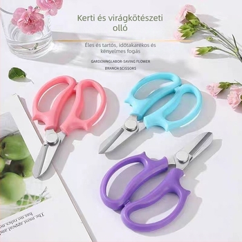 Kiemelkedően erős kerti metszőolló, vágáshoz és virágkötészethez – Többfunkciós virágvágó olló
