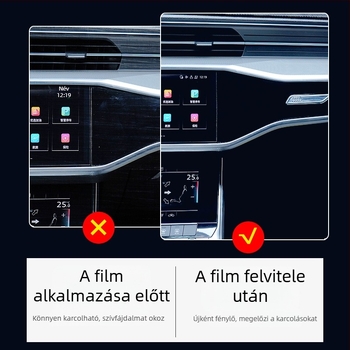 BYD Hiace 07EV belső központi kijelző és navigációs kijelző TPU edzett védőfilm – magas és alacsony hőmérséklet-ellenállás, általános felhasználás