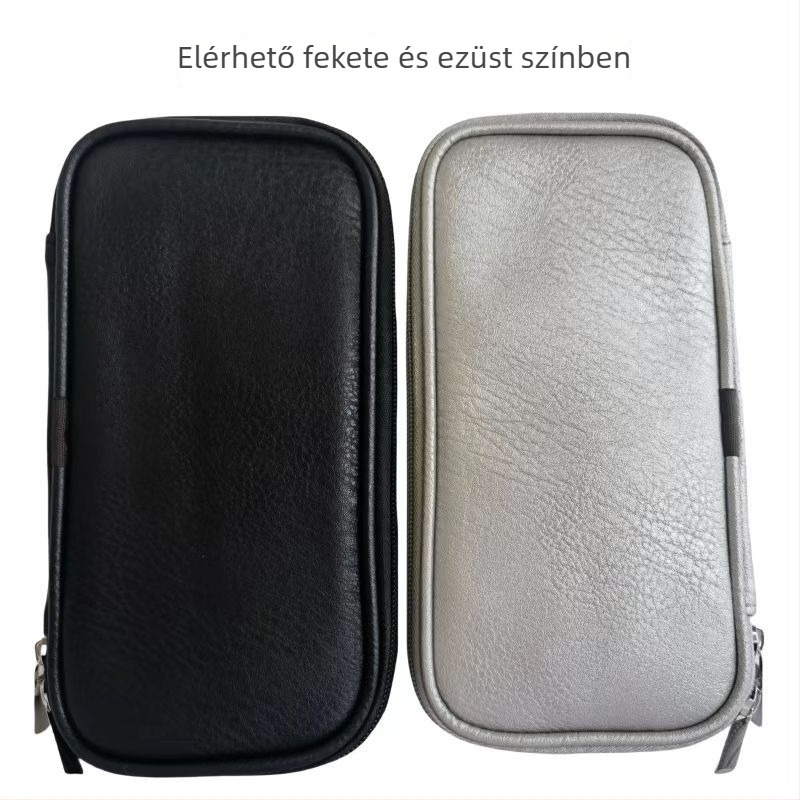 Sminkecsetek táska dupla cipzárral, vízálló, hordozható, többfunkciós tároló 10 ecset számára