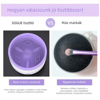 Sminkecset tisztító Type-C automata gyors mosás Spin-On tisztítás (otthoni használatra)