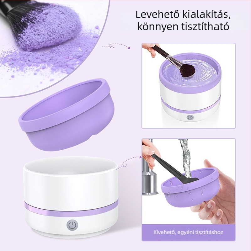 Sminkecset tisztító Type-C automata gyors mosás Spin-On tisztítás (otthoni használatra)