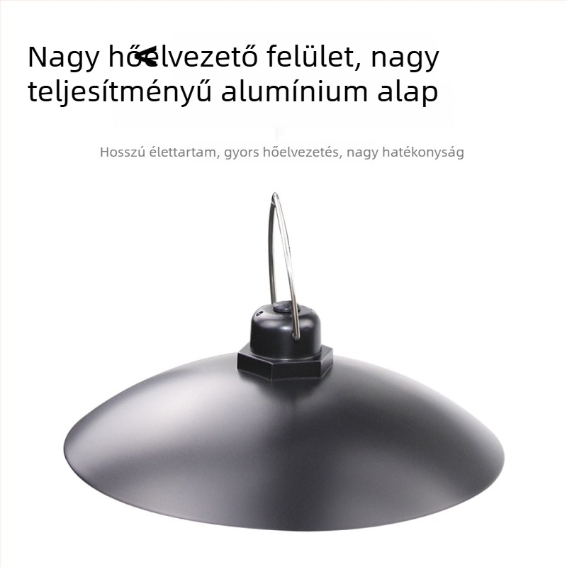 Napelemes LED csillár kerthez és udvarra, kültéri vízálló lámpa fényérzékelő kapcsolóval