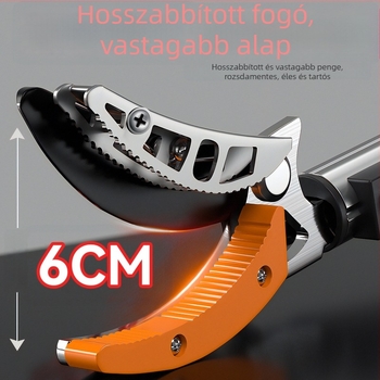 Többfunkciós gyümölcs- és metszőolló magaslatokról, rozsdamentes acélból, kinyújtható és visszahúzható